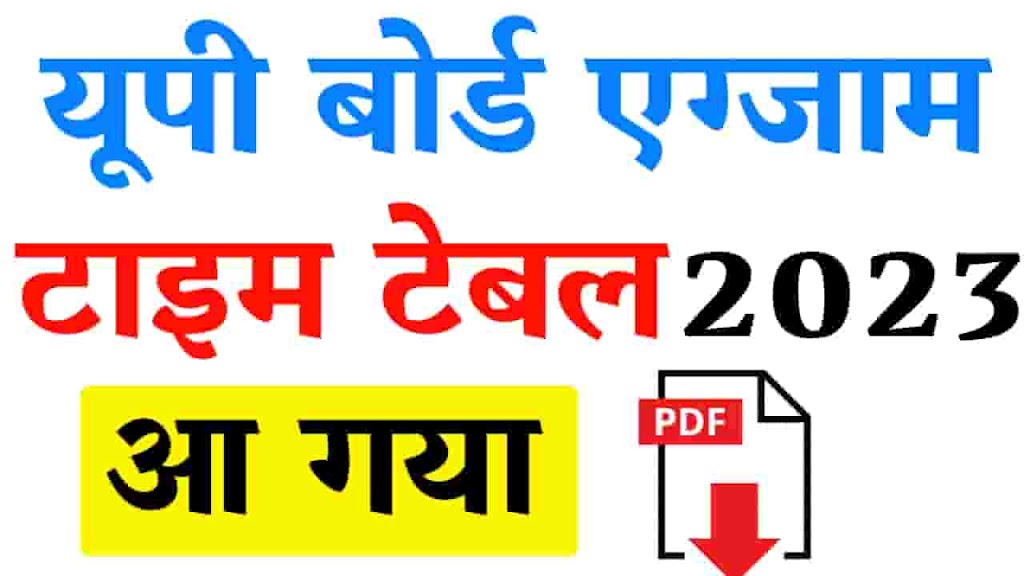 UP Board Time Table 2024 Class 12th (Releasd) UP Board Exam Date